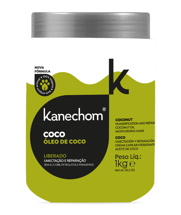 Kanechom Tratamientos Kanechom Mascarilla Hidratante Con Aceite De Coco 1kg 7893694205041