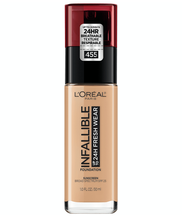L'Oreal Rostro 455 - NATURAL BUFF L'Oreal Infallible 24 Hour Fresh Wear Foundation 30ml