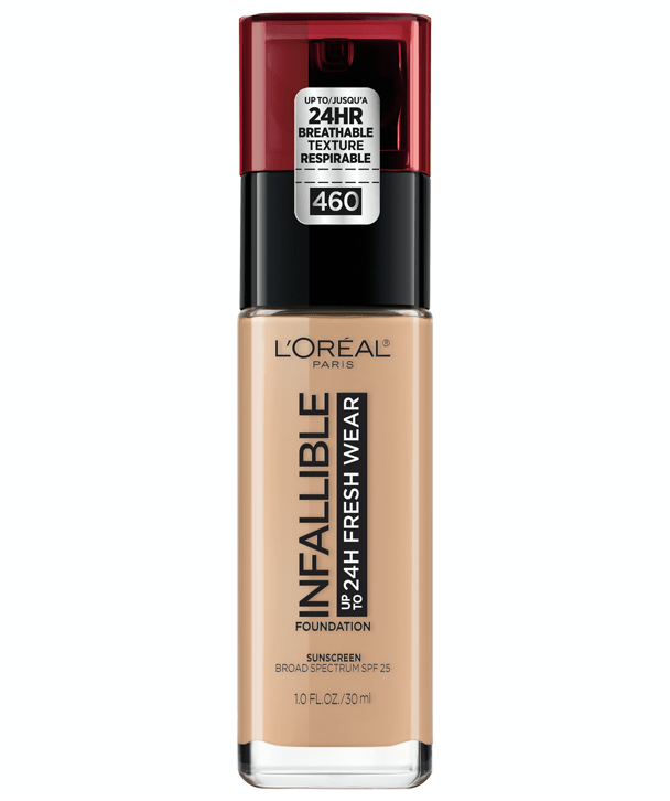L'Oreal Rostro 460 - GOLDEN BEIGE L'Oreal Infallible 24 Hour Fresh Wear Foundation 30ml
