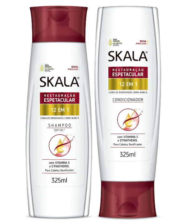 Skala Tratamientos Skala Set Capilar 12 en 1 Shampoo y Acondicionador 325ml (2 Piezas)