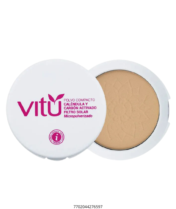 Vitú Polvo Compacto Caléndula Espejo 12g