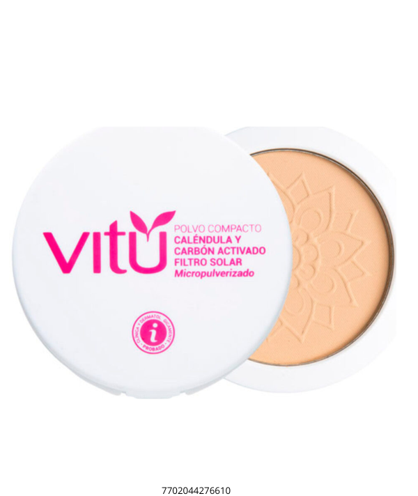 Vitú Polvo Compacto Caléndula Espejo 12g