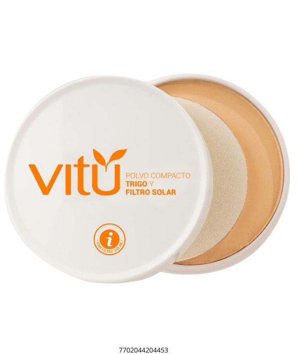 Vitú Polvo Compacto  Trigo y Filtro Solar 12g