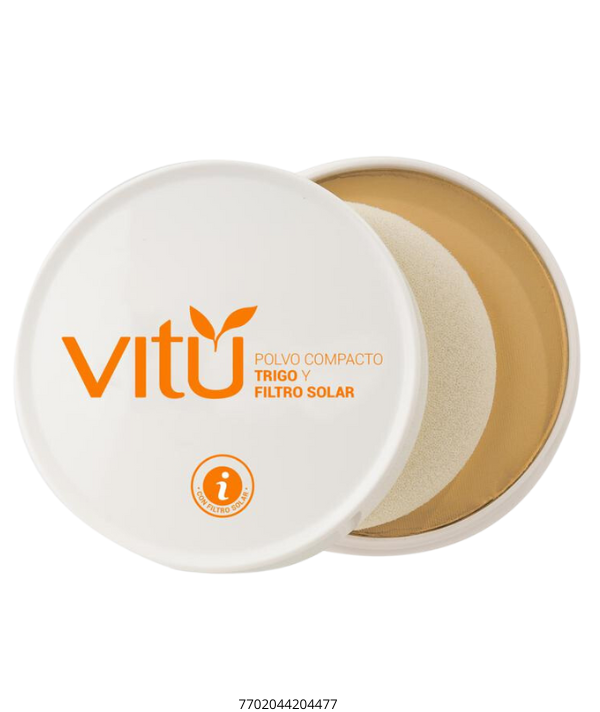 Vitú Polvo Compacto  Trigo y Filtro Solar 12g