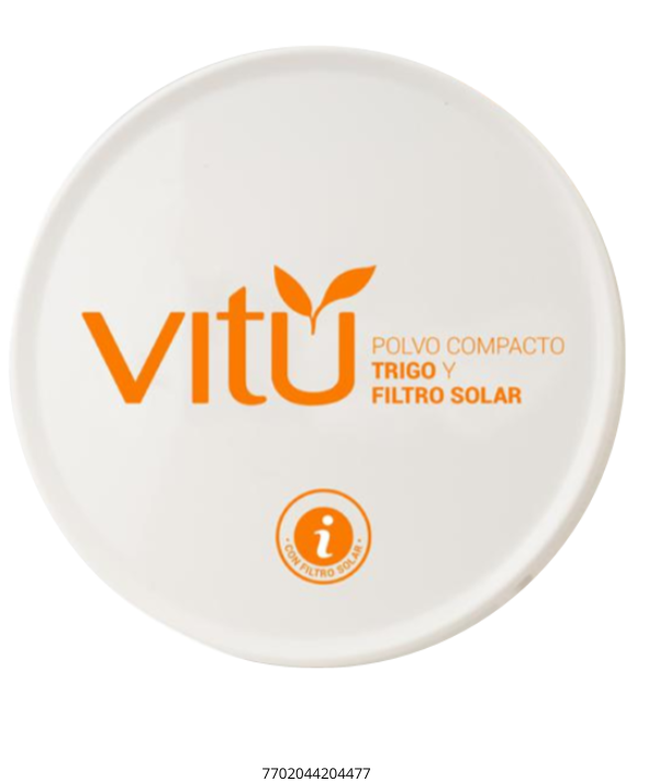 Vitú Polvo Compacto  Trigo y Filtro Solar 12g