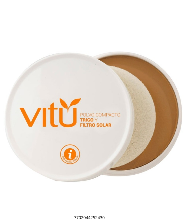 Vitú Polvo Compacto  Trigo y Filtro Solar 12g