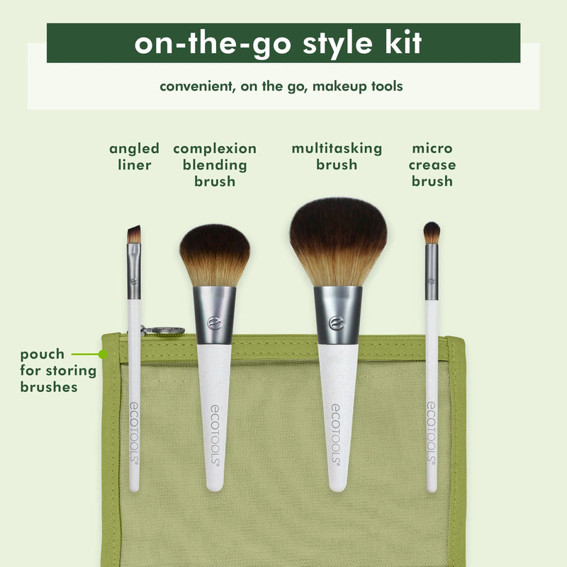 Ecotools Brochas Ecotools On-The-Go Style Makeup Brush Kit 1613