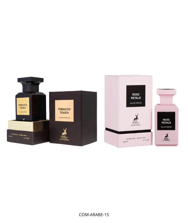 House Of Beauty Combo Árabe 2 Piezas EDP (Maison Alhambra Rose Petals 80ml + Tobacco Touch 80ml)