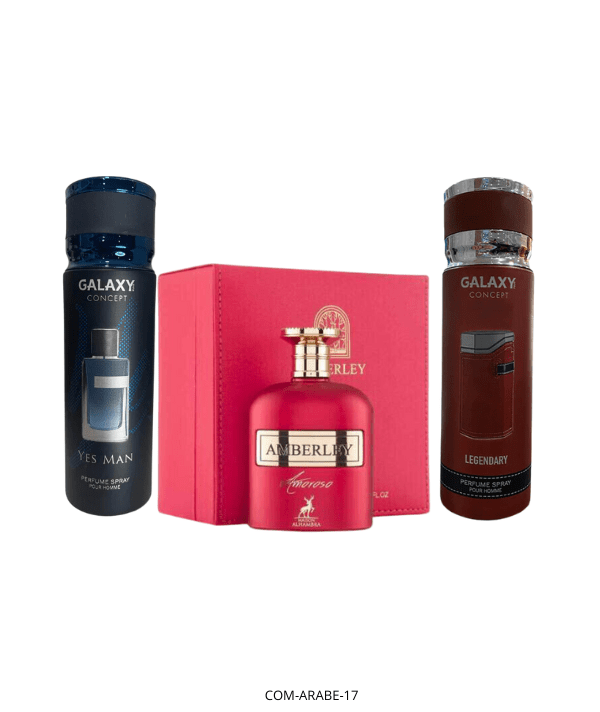 House Of Beauty Combos Combo Árabe 3 Piezas Hombre (Maison Alhambra Baroque Satin Oud 100ml + 2  Galaxy Perfume Spray ) COM-ARABE-17