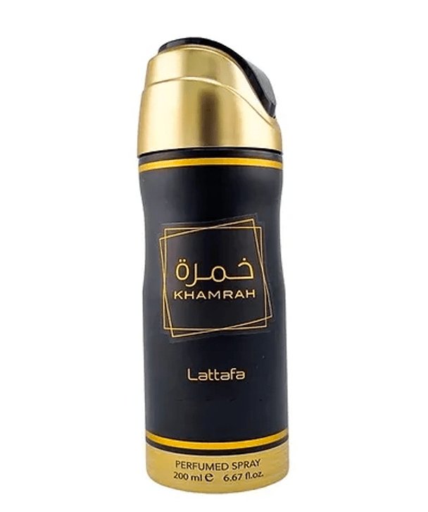 Lattafa Perfumes Fragancias Lattafa Body Spray Khamrah Unisex EDP 200ml Spray 6290360593241
