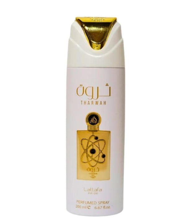 Lattafa Perfumes Fragancias Lattafa Body Spray Tharwah Gold 200ml 6291108739815