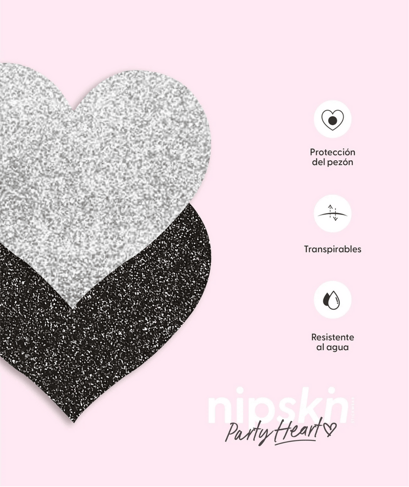 Nipskin Accesorios Nipskin Party Heart Stickers Cubre Pezón NP073