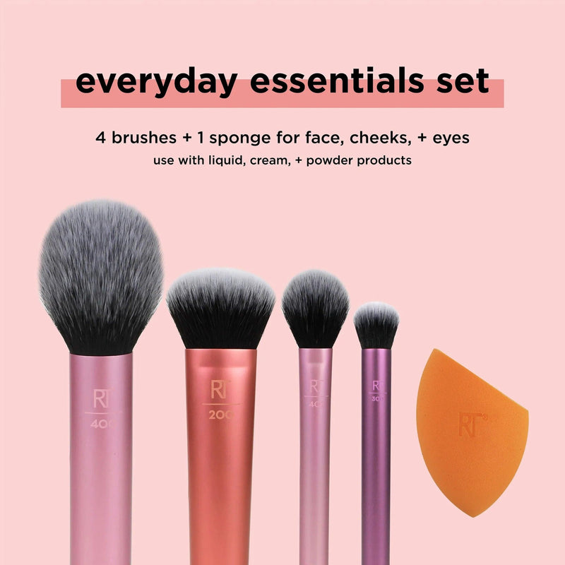 Real Techniques Brochas Real Techniques Everyday Essentials Makeup Brush Set 1786