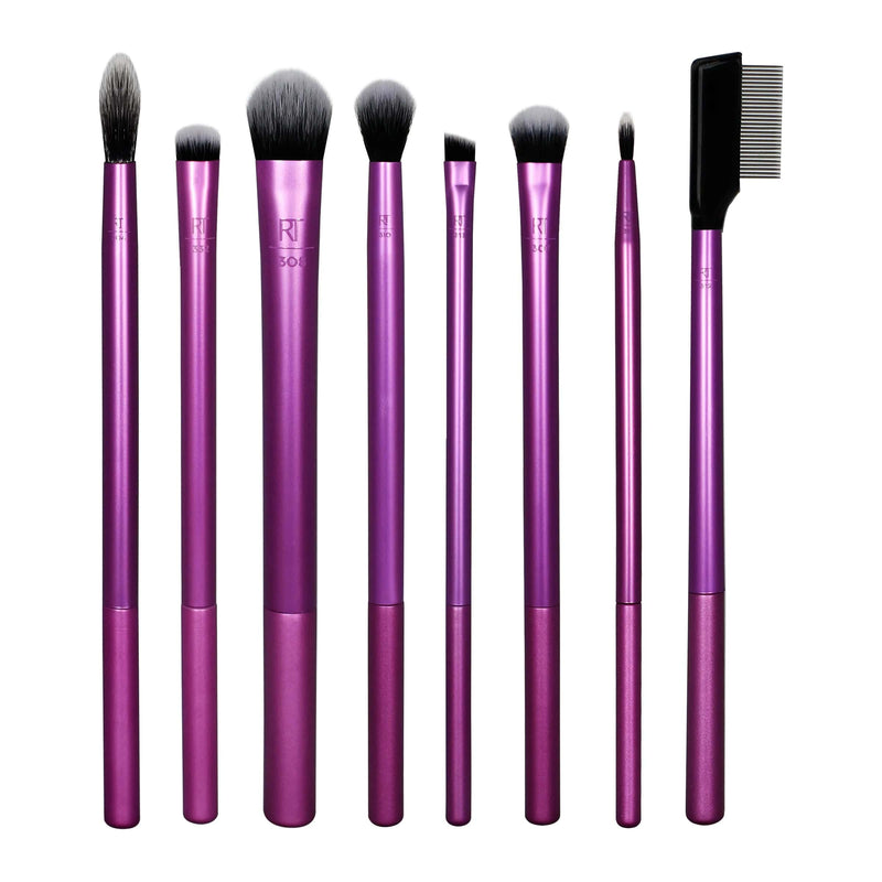 Real Techniques Brochas Real Techniques Everyday Eye Essentials Makeup Brush Set 1991