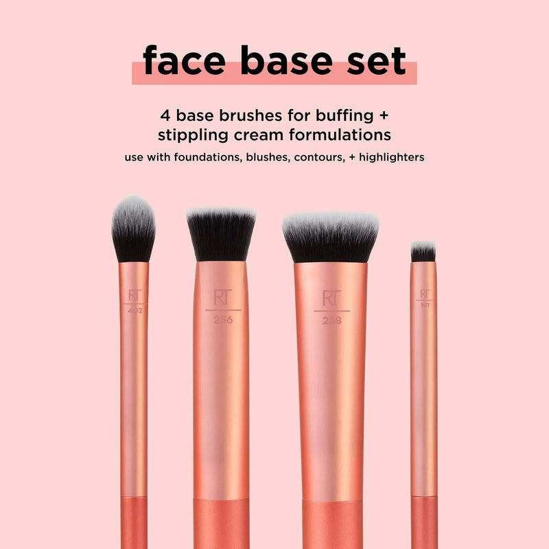 Real Techniques Brochas Real Techniques Face Base Makeup Brush Set 10005200