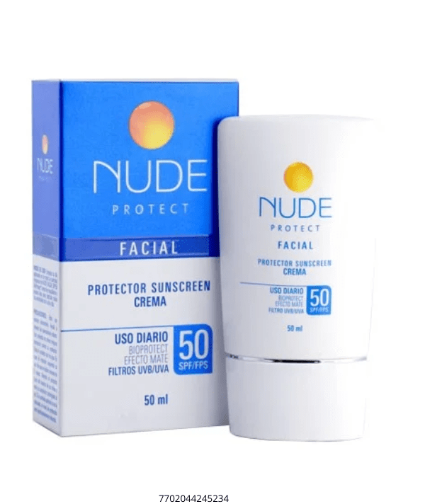 Vitú Bronceadores NUDE  Protector Facial Efecto Mate  SPF 50  50ml 7702044245234