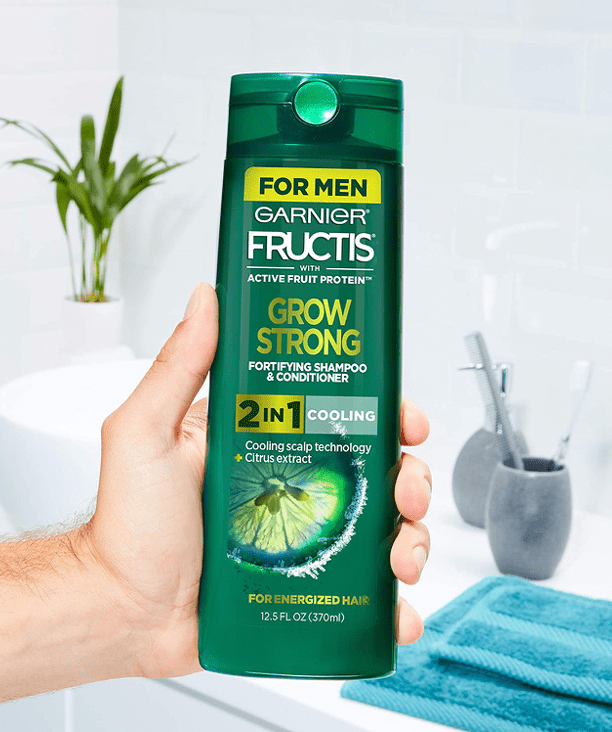 Garnier Cabello Garnier Fructis Grow Strong Cooling 2-In-1 Shampoo & Conditioner For Men 12.5oz