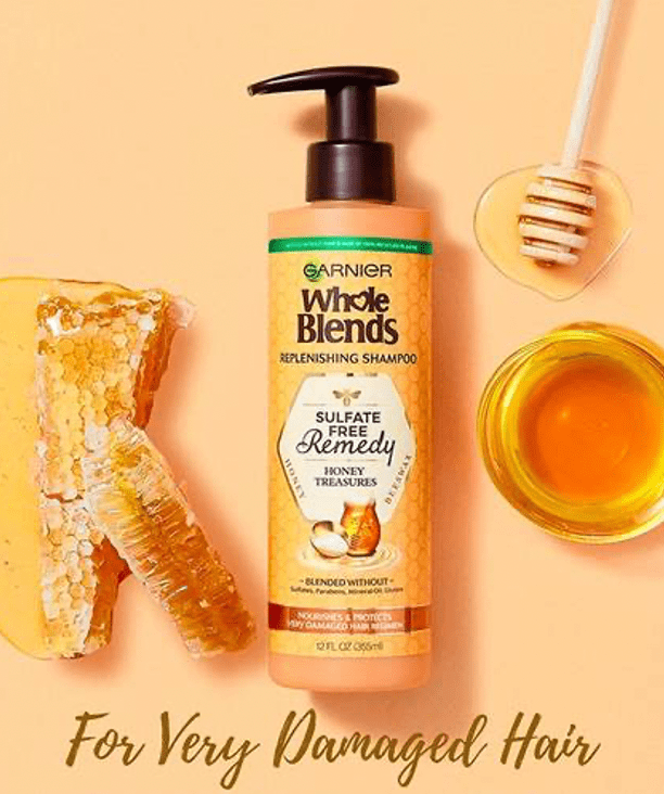 Garnier Cabello Garnier Whole Blends Sulfate Free Remedy Honey Treasures Shampoo 355ml