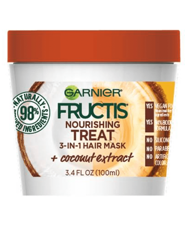 Garnier Tratamientos Garnier Fructis Nourishing Treat 3-In-1 Hair Mask + Coconut Extract 100ml