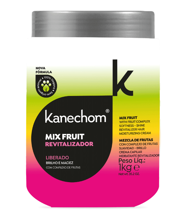 Kanechom Tratamientos Kanechom Crema Acondicionadora Revitalizante Mix Fruit 1kg 7893694065669