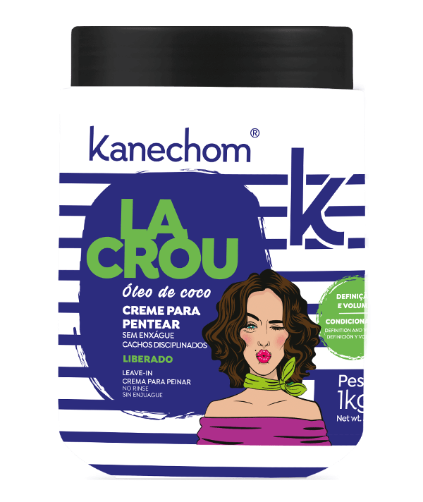 Kanechom Tratamientos Kanechom Crema De Peinar Con Aceite De Coco 1kg 7893694001803