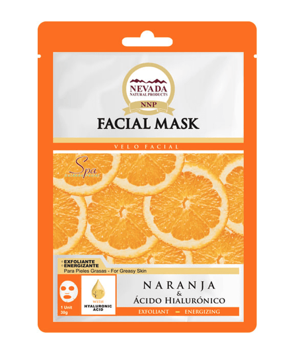 Nevada Natural Products Mascarillas Faciales Nevada Natural Products Mascarilla Facial De Naranja & Ácido Hialurónico (1 Unidad) 30g