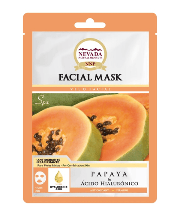 Nevada Natural Products Mascarillas Faciales Nevada Natural Products Mascarilla Facial De Papaya & Ácido Hialurónico (1 Unidad) 30g