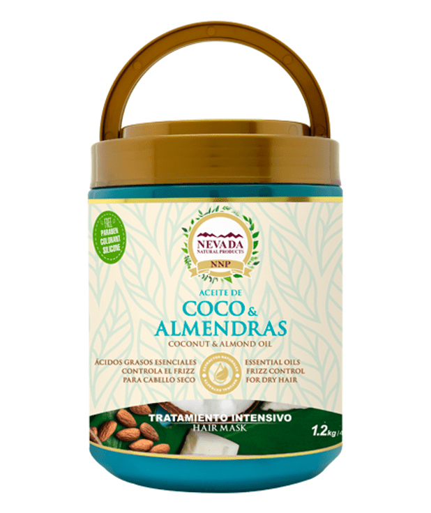 Nevada Natural Products Tratamientos Nevada Natural Products Tratamiento Intensivo De Aceite De Coco Y Almendra 1.2kg