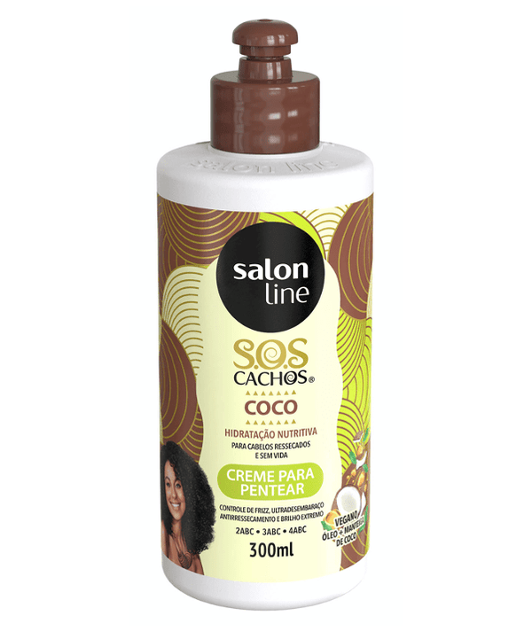 Salon Line Tratamientos Salon Line Crema Para Peinar S.O.S Rizos Tratamiento Profundo De Coco 300ml