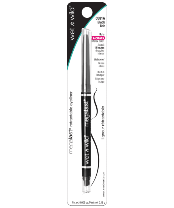 Wet N Wild MegaLast Retractable Eyeliner - Blackest Black